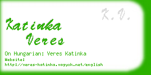 katinka veres business card